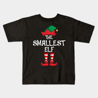 Smallest Elf Matching Family Christmas Kids T-Shirt